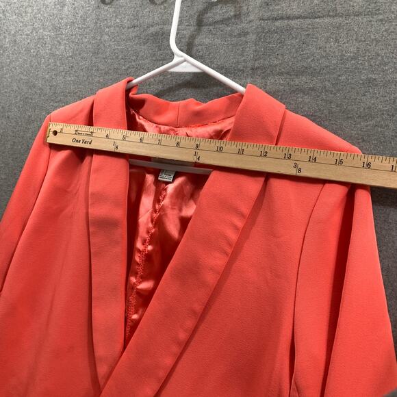 FOREVER 21 Suits Womens Size Large Orange Formal Top Blazer - Picture 4 of 8